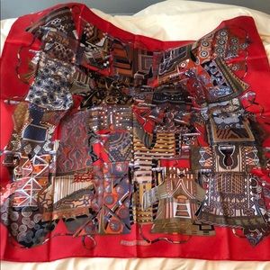 Hermès Voyage en Ettoffes 90cm silk scarf